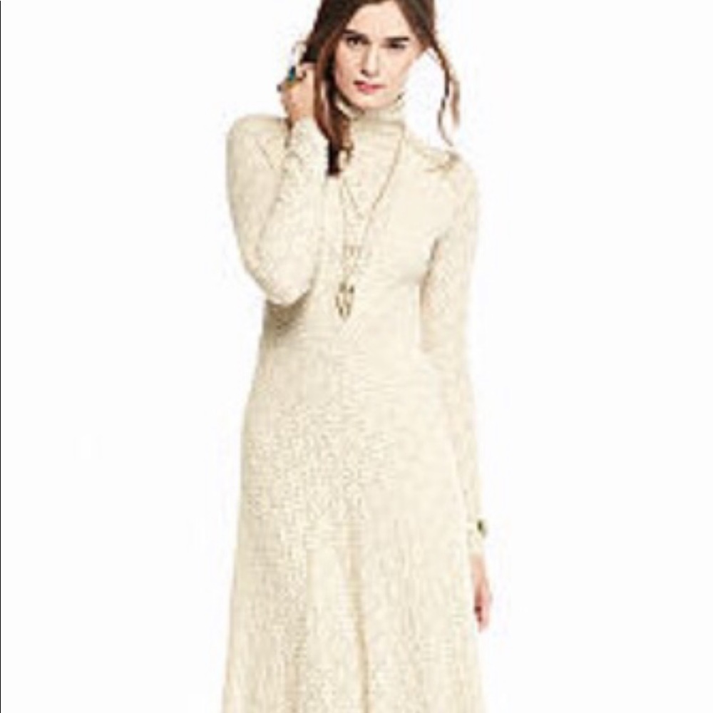 Free People White River Lace Maxi Dress. 
.